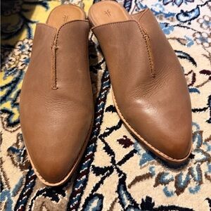 Frye Brown Mules